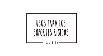 ¡La impresión de los soportes rígidos!