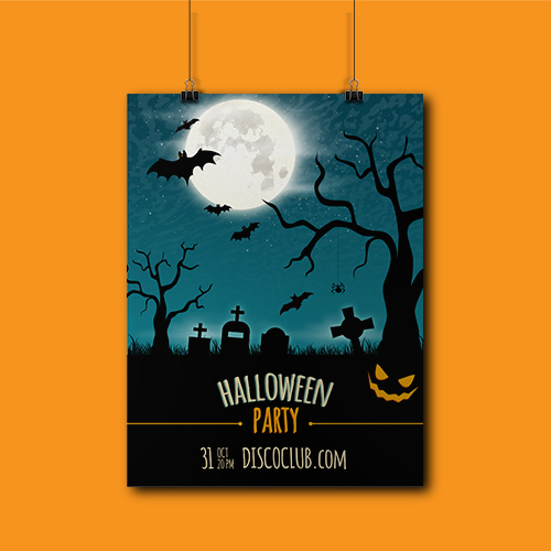 Poster decoración para Halloween