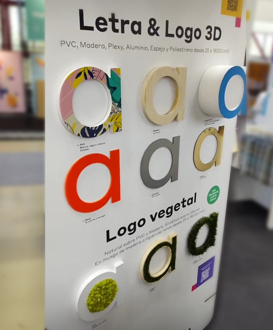 Letra & Logo 3D exaprint en c!print