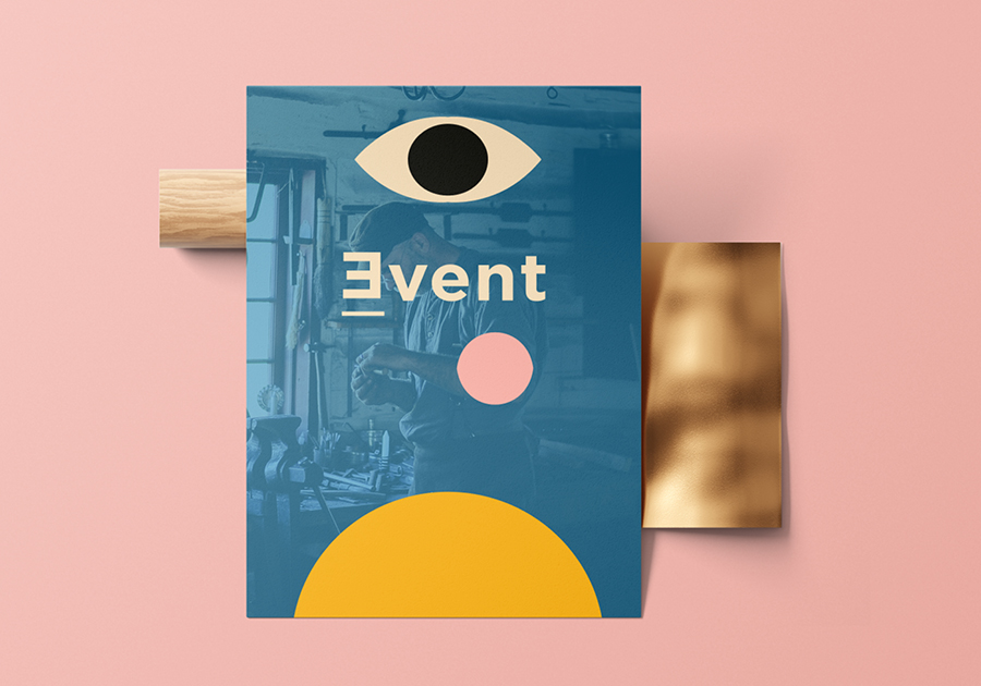 Ejemplo de diseño de póster para un evento
