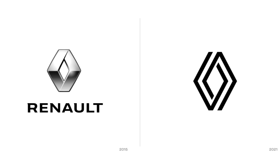 Evolución del logotipo de Renault