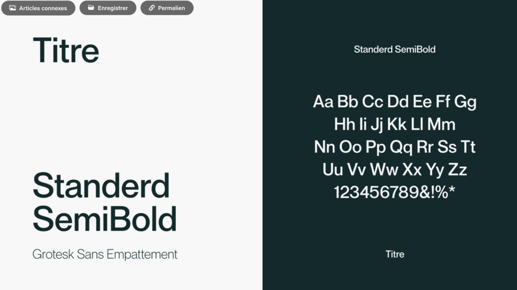 tipografia standerd semibold