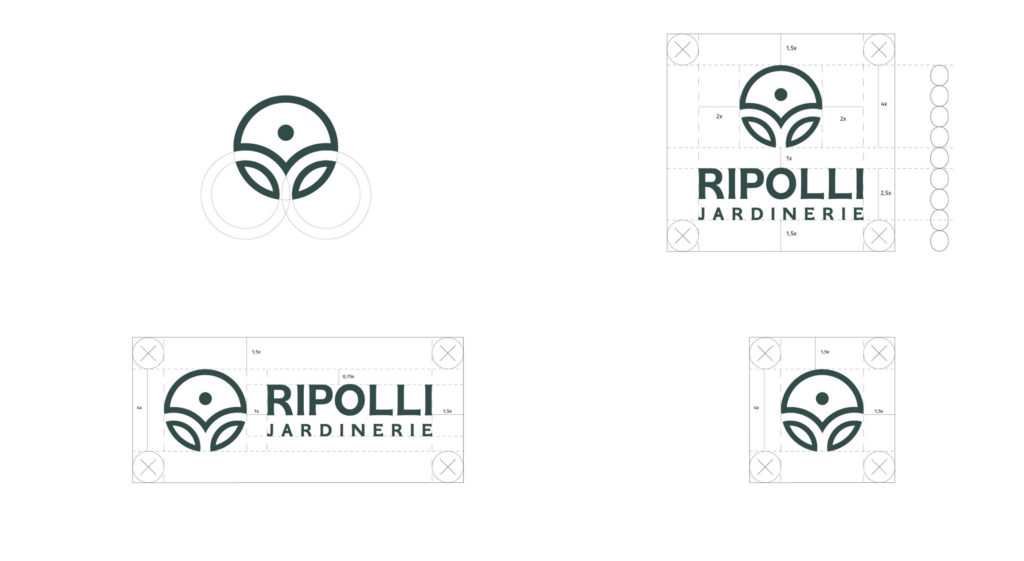 logotipo jardineria vectorizado