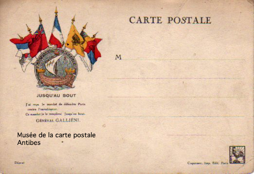 tarjeta postal militar