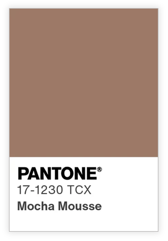 pantone mocha mousse