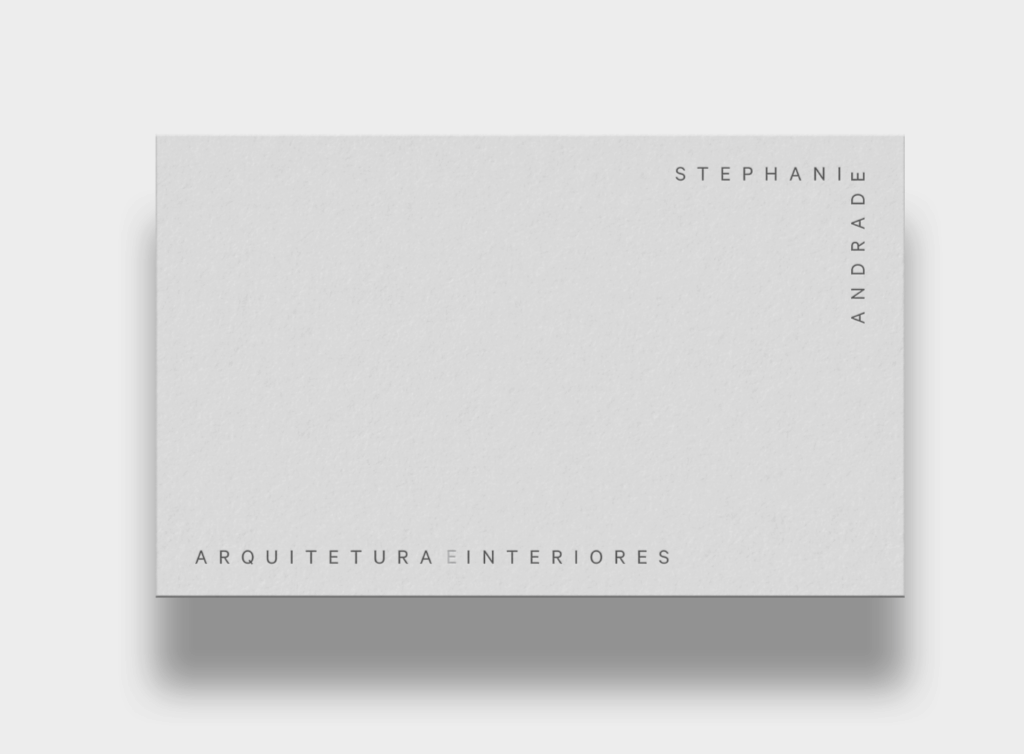 tarjeta minimalista