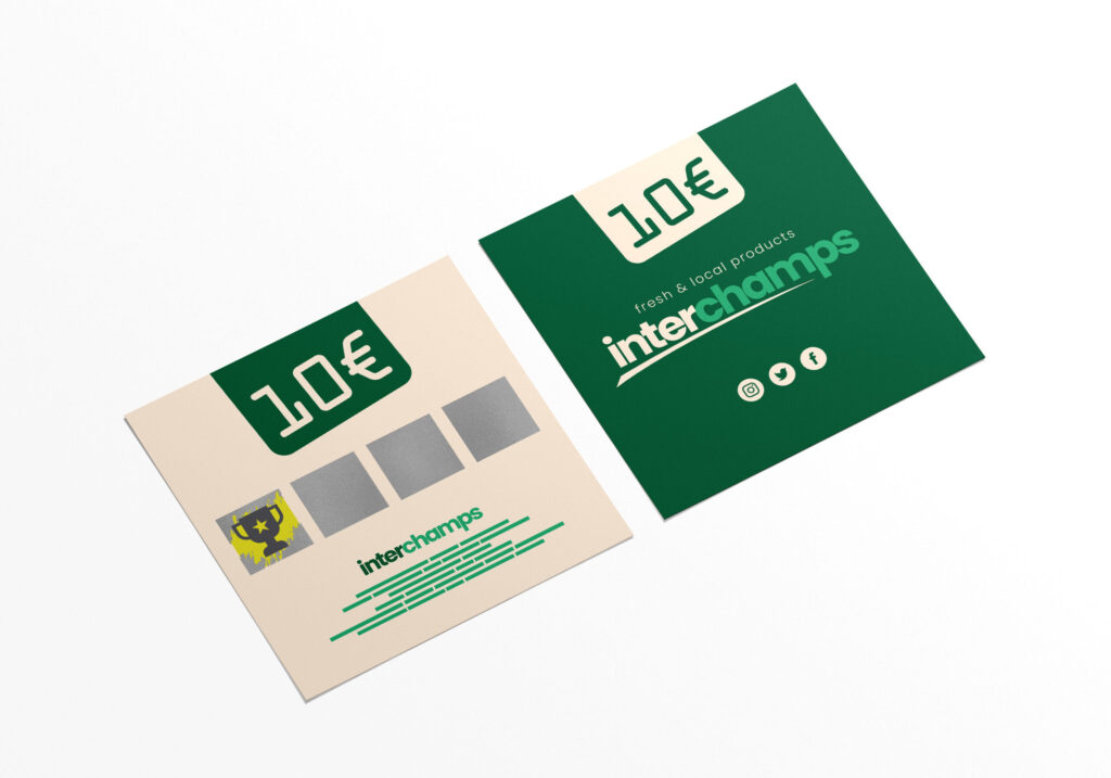 tarjeta tinta rascable