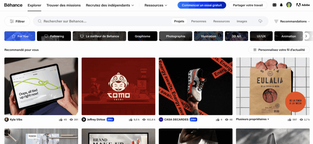 behance captura